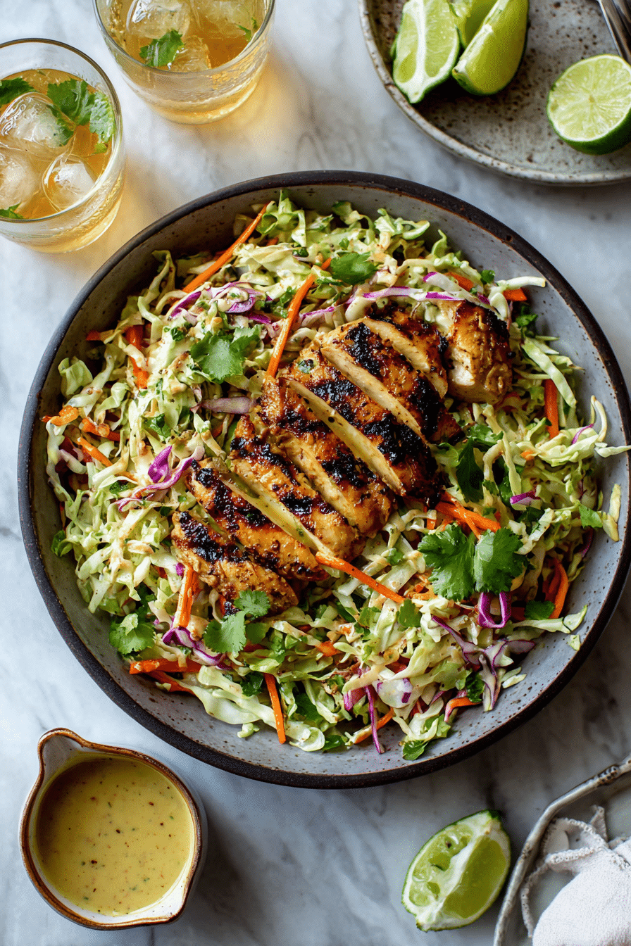 Quick & Refreshing Thai Chicken Cabbage Salad for Summer